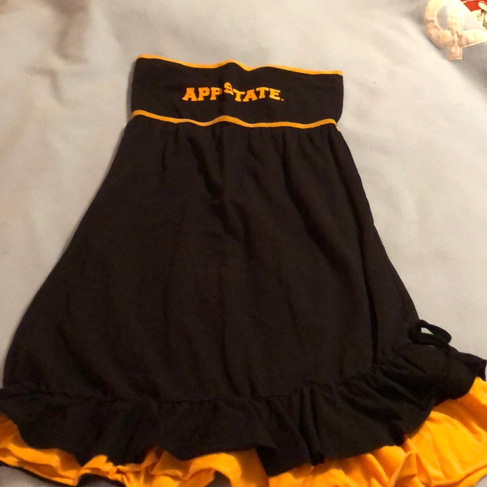 Klutch Appalachian State strapless dress